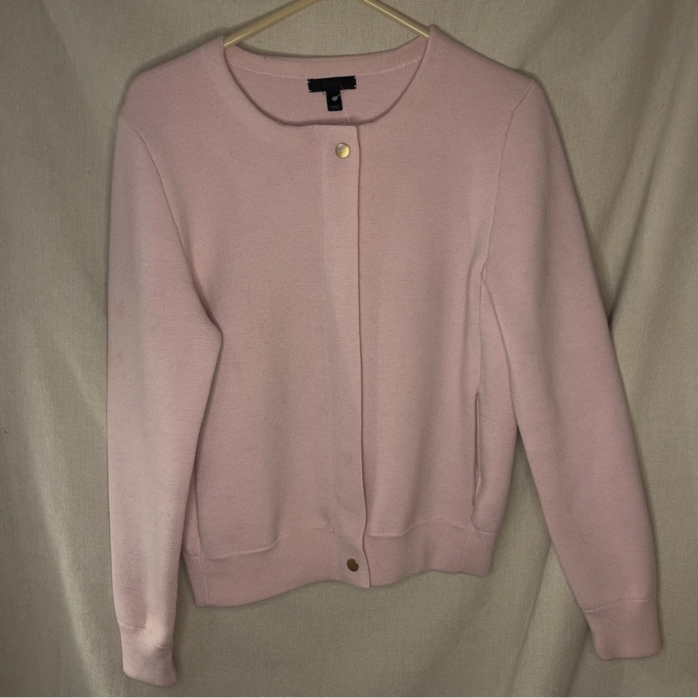 J crew wool pink jacket